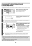 Page 25431
CHANGING THE EXPOSURE AND 
EXPOSURE MODE
The exposure can be changed to match the darkness of the original. The exposure mode can be changed to match the 
original type.
1
Display the exposure setting screen.
(1) Touch the [Image Settings] key.
(2) Touch the [Exposure] key.
2
Read the displayed message and touch 
the [OK] key.
If a broadcast transmission is performed that includes both scan mode destinations and Internet fax destinations, the 
exposure settings for Internet fax mode will have...