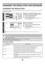 Page 44428
CHANGING THE RESOLUTION AND EXPOSURE
CHANGING THE RESOLUTION
The resolution can be selected to match the characteristics of the original, such as text or photo, the size of the text, and 
the darkness of the image.
Resolution settings
1
Display the resolution settings screen.
(1) Touch the [Image Settings] key.
(2) Touch the [Resolution] key.
The currently configured resolution setting appears at the 
top of the [Resolution] key
2
Select the resolution.
(1) Touch the key of the desired resolution.
(2)...