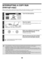 Page 65448
INTERRUPTING A COPY RUN
(Interrupt copy)
When you need to make an urgent copy and the machine is busy with a long copy run or other job, use interrupt copy. 
Interrupt copy temporarily stops the job in progress and lets you perform the interrupt copy job.
1
Touch the [Interrupt] key.
2
Place the original.
Place the original face up in the document feeder tray, or face 
down on the document glass.
3
Select copy settings for the interrupt 
copy job and start copying.
The interrupt copy job begins.
4...