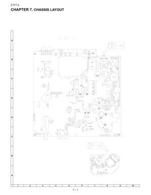 Page 3221V1-L
7 – 1
TV 21V1-L
Service Manual
21V1-L
Market
E CHAPTER 7. CHASSIS LAYOUT
$ &
% () *+

  
 
 
  