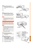 Page 65-63
Appendix
User service screw
(for lamp unit cover)
AC socket
5Insert the new lamp unit.
•Press the lamp unit firmly into the lamp
unit compartment. Fasten the securing
screws.
6Replace the lamp unit cover.
•Align the lamp unit cover and slide it to
close. Then tighten the user service
screw to secure the lamp unit cover.
Info
• If the lamp unit and lamp unit cover are not
correctly installed, the power will not turn
on, even if the power cord is connected to
the projector.
Resetting the Lamp Timer...