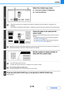 Page 1282-19
COPIER
Contents
3
Select the 2-sided copy mode.
(1) Touch the [1-Sided to 2-Sided] key.
(2) Touch the [OK] key.
  When the document cover is installed, the [2-Sided to 2-Sided] key and the [2-Sided to 1-Sided] key is not 
displayed.
 The [2-Sided to 2-Sided] key and [2-Sided to 1-Sided] key cannot be used when copying from the document glass.
4
Check the paper to be used and the 
colour mode.
Make sure that the desired paper (tray) and colour mode are 
selected.
 To change the paper (tray), touch...