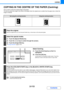 Page 2222-113
COPIER
Contents
COPYING IN THE CENTRE OF THE PAPER (Centring)
This is used to centre the copied image on the paper.
This lets you place the image in the centre of the paper when the original size is smaller than the paper size or when the 
image is reduced.
Not using the centring functionUsing the centring function
1
Place the original.
Place the original face up in the document feeder tray, or face down on the document glass.
2
Select the special modes.
(1) Touch the [Special Modes] key.
(2) Touch...