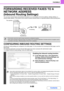 Page 4124-68
FACSIMILE
Contents
FORWARDING RECEIVED FAXES TO A 
NETWORK ADDRESS  
(Inbound Routing Settings)
You can have received faxes automatically forwarded to an e-mail address, file server address, desktop address, or 
network folder address. This function can be used to forward received faxes to a specified address without printing them.
CONFIGURING INBOUND ROUTING SETTINGS
All inbound routing settings are configured in the Web pages. For the procedure for accessing the Web pages, see the 
Start Guide....