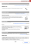 Page 4875-4
SCANNER/INTERNET FAX
Contents
☞ SENDING AN IMAGE IN USB MEMORY MODE (page 5-35)
USB Memory Scan
The scanned file is sent to and stored in a USB memory device connected to the machine.
To use the Internet fax function, the hard disk drive and Internet fax expansion kit must be installed.
☞ SENDING A FAX IN INTERNET FAX MODE (page 5-41)
Internet fax transmission
The scanned file is sent as an Internet fax. Reception of Internet faxes is also possible.
The machine supports Direct SMTP, which lets you...