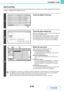 Page 6516-35
DOCUMENT FILING
Contents Batch printing
All files in a folder that have the same user name and password can be printed at once. When the [Multi-File Print] key is 
touched, it changes into the [Batch Print] key.
1
Touch the [Batch Print] key.
2
Touch the [User Name] key.
When user authentication is used, the user name that was used 
for login is automatically selected.
When Display only the Files of Logged-in Users is enabled 
under System Settings (Administrator): Authority Group List 
(Document...