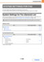 Page 7687-100
SYSTEM SETTINGS
Contents
This section explains system settings that are specifically for the fax function.
The system settings for the fax function can only be configured when the facsimile expansion kit is installed.
System Settings for Fax (General) List
When the system settings for fax are accessed with general rights, the following items appear. For items that can only 
be accessed with administrator rights, see 
System Settings for Fax (Administrator) List (page 7-106).
Address Control
Fax...