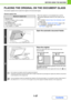 Page 781-37
BEFORE USING THE MACHINE
Contents
PLACING THE ORIGINAL ON THE DOCUMENT GLASS
This section explains how to place the original on the document glass.
Allowed original sizes
When the original is a non-standard size, see the 
appropriate explanation below for the mode you are 
using.
☞2. COPIER SPECIFYING THE ORIGINAL SIZE 
(page 2-29)
☞4. FACSIMILE IMAGE SETTINGS (page 4-46)
☞5. SCANNER / INTERNET FAX IMAGE 
SETTINGS (page 5-53)
Maximum original size
Standard sizes
A3: 297 mm (height) x 420 mm (width)...