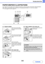 Page 7938-9
TROUBLESHOOTING
Contents
PAPER MISFEED ILLUSTRATIONS
If you require more information when reading the instructions in the touch panel, see the paper misfeed illustrations 
below. Refer to the illustration below and then go to the appropriate illustration (1 to 10) for your situation.
☞(1)-(3): page 8-9, (4)-(10): page 8-10
(1) Original misfeed
Open the document feeder 
cover and remove the misfed 
originals.
Pull out the document feeder 
tray and remove the misfed 
paper.
Open the automatic 
document...