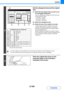 Page 2022-104
COPIER
Contents
2
* The size that is twice A0 size.
Set the enlargement size and the original 
size.
(1) Select the size system that you wish to use 
for multi-page enlargement.
Touch the   keys to display the screen that shows 
the desired group of sizes.
 1st screen: A system
 2nd screen: B system
 3rd screen: Inch system
(2) Select the enlargement size.
(3) Select the size of the original to be used.
A suitable original placement orientation (A) and the 
number of sheets of paper required for...