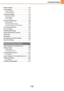 Page 6347-2
SYSTEM SETTINGS
Network Settings . . . . . . . . . . . . . . . . . . . . . . . . . .  7-73
Printer Settings . . . . . . . . . . . . . . . . . . . . . . . . . . .  7-74
 Default Settings  . . . . . . . . . . . . . . . . . . . . . . . .  7-74
 Interface Settings . . . . . . . . . . . . . . . . . . . . . . .  7-75
Image Send Settings . . . . . . . . . . . . . . . . . . . . . . .  7-76
 Operation Settings  . . . . . . . . . . . . . . . . . . . . . .  7-76
 Scan Settings . . . . . . . . . . . . . . ....