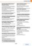 Page 7097-77
SYSTEM SETTINGS
Contents
Must Input Next Address Key at 
Broadcast Setting
This setting is used to require that the [Next Address] 
key be touched before the next address is entered when 
performing a broadcast transmission.
When this setting is enabled, the [Next Address] key 
cannot be omitted even if the next address is entered 
with a one-touch key.
If a user attempts to enter the next address without 
touching the [Next Address] key, a double-beep alarm 
will sound and the entry will be...