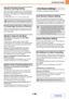 Page 7167-84
SYSTEM SETTINGS
Contents
Rotation Sending Setting
When transmitting an image that is one of the following 
sizes, this function rotates the image counterclockwise 
90 degrees. (The setting can be configured separately 
for each size.)
A4, B5R, A5R, 8-1/2 x 11, 5-1/2 x 8-1/2R, 16K
Printing Page Number at Receiver
When the transmitted image is printed by the receiving 
machine, the page number can be added to the top of 
each printed page.
Recall in Case of Line Busy
(This setting is only effective...