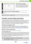 Page 871-46
BEFORE USING THE MACHINE
Contents
EXTERNAL ACCOUNT MODULE (MX-AMX3)
The external account module is required to use a external account application on the machine.
An external account application can be used in external authentication mode or external count mode. When external 
authentication mode is used, the login screen is retrieved from the application when the machine is started. When a job 
ends, a job notification screen is sent to the application to enable counts to be kept for each...