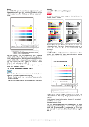 Page 170;10;1110$,181,7±
Method 2 
8VH 6,0 WR SULQW WKHFROR U EDODQFH DGMXVWPHQW VKHHW
DQG
FKHFNHDFKSURFHVV&0