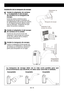 Page 46
ES-16
Instalación de la manguera de escape
1 Instale la adaptador de ventana y  la adaptador A del escape de ventana en la manguera de 
escape.  
	 Extienda 	 ambos 	 extremos 	 de 	 la 	manguera	 de 	 escape 	 e 	 insértelos 	 en 	los adaptadores del escape de ventana A	 y 	 B 	 respectivamente; 	 gírelos 	 hasta 	que se detengan. Asegúrese de que estén	 firmemente 	 instalados.
2 Instale el adaptador A del escape de ventana en la unidad.
 Inserte las dos proyecciones del adaptador A del escape de...