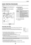 Page 4141
PRINTER
BASIC PRINTING PROCEDURE
The following example explains how to print a document from WordPad, which is a standard accessory program in 
Windows.
1 Select [Print] from the [File] menu of 
WordPad.
2Open the printer driver properties 
window.
3Select print settings.
(1) Click the [Paper] tab.
(2) Select the paper size.
To select settings on other tabs, click the desired tab 
and then select the settings.
(3) Click the [OK] button.
4Click the [Print] button.
Printing begins.
SELECTING THE PAPER...