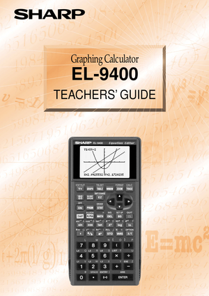 Page 1Graphing Calculator
EL-9400
TEACHERS’ GUIDE 