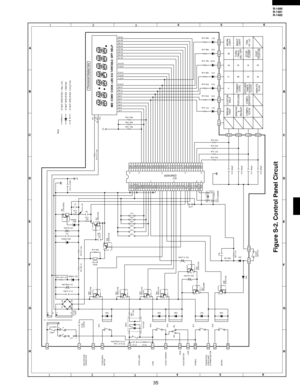 Page 3735
R-1480
R-1481
R-1482
6
45
12
3
6
45
12
3 A
B
C
D
E
F
G
HA
B
C
D
E
F
G
H
Figure S-2. Control Panel Circuit
+
–
+ –
+–
+
–
A 7
VRS1 (J1)
D20 R110
R110 47 1/2w
C110 0.033µ/250v C110
D25 D26 D27 D28
T1
D1
D1-D4
11ES1
Q20
KRA101M
Q24
KRA101M
R20
1k 1/2w
RY4
RY5
RY1
RY2 NO NCRY3
Q25
KRA101M
Q26
KRA101M
Q28
KRA101MQ30
KRA101M
Q27
KRC243MQ40
KRA101M MOTOR RUN
CAPACITOR
TURNTABLE
MOTOR
HOOD LAMP
HOOD THERMO
HOOD MOTOR

COM(H)
FAN MOTOR
OVEN LAMP
STIRRER MOTOR
MICROHIGH

LOW

 COMQ4...