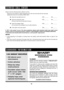 Page 29
9

Please check the following before calling for service:
Place one cup of water in a glass measuring cup in the oven and close th\
e door securely.
Operate the oven for one minute at HIGH 100%.
A  Does the oven light come on?  YES _______   NO _______
b  Does the cooling fan work?  YES _______   NO _______   
  (Put your hand over the left side of louver.) 
C  Does the turntable rotate?  YES _______   NO _______   
  (It is normal for the turntable to turn in either direction.)
D  Is the water in...