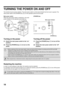 Page 2018
TURNING THE POWER ON AND OFF
The machine has two power switches. The main power switch is at the lower left after the front cover is opened. The 
other power switch is the [POWER] key ( ) on the operation panel at the top right.
Main power switch
When the main power switch is switched on, the main 
power indicator on the operation panel lights up.[POWER] key
Turning on the power
(1) Switch the main power switch to the on 
position.
(2) Press the [POWER] key ( ) to turn on the  power.
Turning off the...