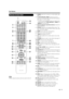 Page 1311
1 POWER: Switch the TV power on or enter standby. (See 
page 17.)
2TV,STB,DVD•VCR,AUDIO: Switches the remote 
control for TV, STB, BD, DVD, VCR and AUDIO operation. 
(See pages 47 to 48 for details.)
  * To enter the code registration mode, you need to press 
an appropriate button (STB,DVD•VCR or AUDIO) and 
DISPLAY at the same time.
3 External equipment operational buttons: Operate the 
external equipment.
4 OPTION: Display the Link Operation Menu screen. This 
button will function only when AQUOS...