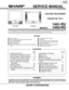 Page 1114A1-RU
14A2-RU
1-2 1-1
SERVICE MANUAL
(14A1-RU) (14A2-RU)
COLOUR TELEVISION
Chassis No. UA-1
In the interests of user-safety (Required by safety regulations in some countries) the set should be restored
to its original condition and only parts identical to those specified should be used.
14A1-RU
14A2-RU
MODELS
SHARP CORPORATION
WARNING
The chassis in this receiver is partially hot.  Use an isolation transformer between the line cord plug and power
receptacle, when servicing this chassis.  To prevent...