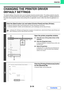 Page 2923-14
PRINTER
Contents
CHANGING THE PRINTER DRIVER 
DEFAULT SETTINGS
The default settings of the printer driver can be changed using the procedure below. The settings selected using this 
procedure are saved and become the default settings when printing from a software application. (Settings selected in 
the printer driver properties window when printing from an application remain in effect only while the application is in 
use.)
1
Click the [Start] button ( ) and select [Control Panel] and then...