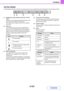 Page 4824-127
FACSIMILE
Contents Job key display
The following information is shown in the job queue keys and completed job keys that appear in the job status screen.
(1) Indicates the number (position) of the job in the job 
queue.
When the job currently being transmitted is finished, each 
job moves up one position in the job queue.
This number does not appear in keys in the completed 
jobs screen.
(2) Mode icon
This indicates the type of job. In the completed jobs 
screen, a color bar indicating black & white...