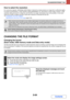 Page 5545-64
SCANNER/INTERNET FAX
Contents How to select the resolution
For normal text originals, 200X200dpi (200X100dpi in Internet fax mode) produces an image that is sufficiently legible. 
For photos and illustrations, a high resolution setting (600X600dpi, etc.) will produce a sharp image. However, a high 
resolution setting will result in a large file, and if the file is too large, transmission may not be possible. In this event, 
reduce the number of pages scanned or take other measures to decrease the...