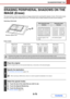 Page 5655-75
SCANNER/INTERNET FAX
Contents
ERASING PERIPHERAL SHADOWS ON THE 
IMAGE (Erase)
The erase function is used to erase shadows on images produced when scanning thick originals or books. (This function erases 
the parts of the image where shadows tend to form. The function does not detect shadows and erase only the shadows.)
Scanning a thick book
Erase modes
Shadows appear here
Not using the erase 
functionUsing the erase 
function
Shadows appear in the 
image.No shadows appear.
 Shadows at the edges of...