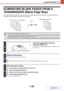 Page 5865-96
SCANNER/INTERNET FAX
Contents
ELIMINATING BLANK PAGES FROM A 
TRANSMISSION (Blank Page Skip)
When blank pages are included in originals scanned using the automatic document feeder, the blank pages can be 
detected and automatically eliminated from transmission.
 This function cannot be used in Internet fax mode.
 Depending on the original, some pages that are not blank may be detected as blank pages and thus not sent, and some 
pages that are blank may not be detected as blank and thus sent.
 When...