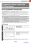 Page 6115-121
SCANNER/INTERNET FAX
Contents
BASIC SCANNING PROCEDURE
You can install the scanner driver on your computer from the CD-ROM that accompanies the machine, and use a 
TWAIN* compliant application to scan an image using your computer.
Scanning from your computer is most useful for scanning a single original such as a photo, particularly when you want to 
adjust scan settings as you scan. By contrast, scanning at the machine is most useful for continuous scanning of 
multiple originals.
* An interface...