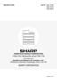 Page 831
SHARP ELECTRONICS CORPORATION
1 Sharp Plaza, Mahwah, New Jersey 07495-1163.
www.sharpusa.com
SHARP ELECTRONICS OF CANADA LTD. 
335 Britannia Road East, Mississauga, Ontario, L4Z 1W9
MX5001-US-Z2
Operation GuideMX-4100N
MX-4101N
MX-5001N
MODEL: 