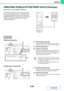 Page 3013-44
PRINTER
Contents
CREATING OVERLAYS FOR PRINT DATA (Overlays)
(This function is only available in Windows.)
The print data can be printed in a previously created 
overlay. By creating table rulings or a decorative frame 
in an application different from that of the text file and 
registering the data as an overlay file, an attractive print 
result can be easily obtained without the need for 
complex manipulations.
Create an overlay file.
(1) Click the [Advanced] tab.
Configure the printer driver...