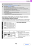 Page 3434-12
FACSIMILE
Contents
CHANGING THE DISPLAY OF ONE-TOUCH KEYS IN 
THE ADDRESS BOOK SCREEN
You can show only destinations of a specific transmission mode in the address book screen, or change the displayed 
index tabs from the alphabetical tabs to the custom tabs. The procedure for selecting destinations does not change.
When using the network scanner function or the Internet fax function, a different icon will appear in the one-touch key display 
if a non-fax destination (address) is stored.
☞RETRIEVING...