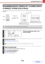 Page 5505-83
SCANNER/INTERNET FAX
Contents
SCANNING BOTH SIDES OF A CARD ONTO 
A SINGLE PAGE (Card Shot)
This function lets you send the front and reverse sides of a card as a single page, without the need to send each side 
separately.
 When using card shot, the original must be placed on the document glass.
 When using USB memory mode, connect the USB memory device to the machine before performing the procedure below.
1
Place the original face down on the 
document glass.
2
Specify the destination.
☞
ENTERING...