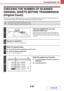 Page 5595-92
SCANNER/INTERNET FAX
Contents
CHECKING THE NUMBER OF SCANNED 
ORIGINAL SHEETS BEFORE TRANSMISSION 
(Original Count)
The number of scanned original sheets can be counted and displayed before transmission. Checking the number of 
scanned original sheets before transmission helps prevent transmission mistakes.
 This function cannot be used in USB memory mode.
 The setting can be enabled separately for each mode.
1
Insert the originals face up in the 
document feeder tray.
Insert the originals all the...