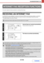 Page 5775-110
SCANNER/INTERNET FAX
Contents
This section explains the basic procedures for receiving Internet faxes.
RECEIVING AN INTERNET FAX
The Internet fax function periodically* connects to the mail server (POP3 server) and checks whether or not Internet 
faxes have been received. When faxes have been received, the faxes are automatically retrieved and printed.
* The default setting is once every 5 minutes.
INTERNET FAX RECEPTION FUNCTIONS
If faxes will be received at night, keep the main power switch in...