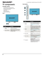 Page 139
LC-32LB370U/LC-50LB370U Sharp 32"/50" LED TV
TV components
Package contents
• 32-inch LED TV or 50-inch LED TV
• Remote control and batteries (2 AAA)
• TV stand and screws (4)
• Power cord
•Quick Setup Guide
• Important Information
FrontFront buttons
#ItemDescription
1Remote control 
sensorReceives signals from the remote 
control. Do not block.
2
Power indicator
Lights blue when your TV is on.
Lights red when your TV is off 
(standby mode).
#ItemDescription
1
MENUPress to open the on-screen...