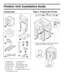 Page 20Finisher Unit Installation Guide
Components
1Finisher Unit7Inverter Stand
2Finisher stand8Clear Band
3Finisher Stacker9Band Stopper, Small
4Finisher Cover10Band Stopper, Large
5Power Cord11Metal Brackets
6Inverter Unit12Cable (inverter to printer)
Not illustrated: Screws
Step 1: Prepare the Printer
1. Turn the printer off (!) and disconnect the 
power cord (
) and interface cable (#).   
2. Using a screwdriver, remove the breakout 
panels on the side of the printer.
Downloaded From ManualsPrinter.com...