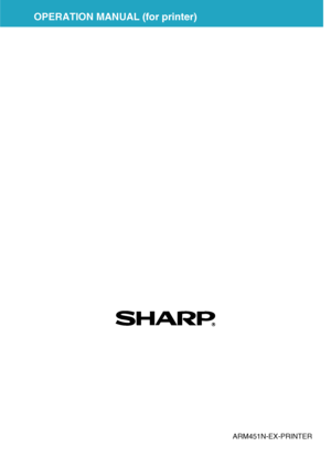 Page 57OPERATION MANUAL (for printer)
ARM451N-EX-PRINTER
Downloaded From ManualsPrinter.com Manuals 