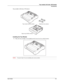 Page 91User’s Guide8-3
Tray module (A4/Letter, 550 sheets)
Accessories
Tray module (A4/Letter, 550 sheets)
Installing the Tray Module
1.Place the tray module to be installed at the lowest level on a flat location. 
NOTE:Proceed to Step 5 if you are installing only one tray module. 
Fasteners (four pieces) Tray module (A4/550 sheets)
Paper tray (A4/550 sheets)
Downloaded From ManualsPrinter.com Manuals 