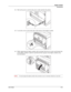 Page 101User’s Guide8-13
Duplex module
Accessories
2.Pull out the power cord from the power outlet and then the printer. 
3.Loosen the screws at the both ends of the bottom of the duplex module. 
4.While supporting the duplex module with your hand, lift the lever at the top left hand side 
of the duplex module to unlock it and then tilt the top part of the duplex module away 
from the printer. 
NOTE:You must support the duplex module with your hand as once it is unlocked. Otherwise, it may fall. 
Downloaded From...