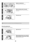 Page 4342
Removing staple jams
Follow the steps below to remove a staple jam.
6
Replace the staple case.
Push the staple case in until it clicks into place.
7
Slide the finisher back to the right.
Gently slide the finisher back to the right until it locks into its 
original position.
8
Close the cover.
Make a test print or copy in staple sort mode to verify that stapling takes place correctly.
1
Open the cover.
2
While pressing the lever over to the left, 
slide the finisher to the left until it stops.
Gently...