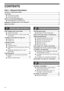 Page 64
CONTENTS
Part 1: General Information
PRODUCT CONFIGURATIONS ................................................................................................................ 3
CAUTIONS ................................................................................................................................................. 6
●CAUTIONS ON USING..................................................................................................................................... 6
●LASER INFORMATION...