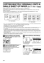 Page 6866
COPYING MULTIPLE ORIGINALS ONTO A 
SINGLE SHEET OF PAPER
(2 in 1 / 4 in 1 copy)
Multiple originals can be copied onto a single sheet of paper in a selected layout.
This function is convenient when you wish to present multiple pages in a compact format, or show a view of all 
pages in a document.
One of two layouts can be selected for 2 in 1 copy, and one of four layouts can be selected for 4 in 1 copy.
Border line selections are solid line, broken line, or none.
2 in 1 copy layouts
4 in 1 copy...