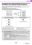 Page 403
4-72
FACSIMILE
Contents
STORING FAX OPERATIONS (Program)
A program is a group of transmission settings stored together. When transmission settings are stored in a program, the 
settings can be retrieved and used for a fax job by means of a simple operation.
For example, suppose that the same A4 (8-1/2 x 11) size documents are distributed to branch offices in various 
regions once a month.
(1) The same documents are faxed to each branch office
(2) To save paper, two document pages are faxed as a single...