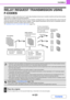 Page 4524-121
FACSIMILE
Contents
RELAY REQUEST TRANSMISSION USING 
F-CODES
This function is used to send a fax to an F-code relay broadcast memory box in another machine and have that machine 
relay the fax to multiple end receiving machines.
When the end receiving machines are far from your machine, sending the fax to a relay machine that is close to the end 
receiving machines can help reduce phone charges. A relay request transmission can be used in combination with the 
timer transmission function to further...