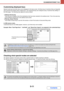 Page 4785-11
SCANNER/INTERNET FAX
Contents Customizing displayed keys
Special mode keys and other keys can be displayed in the base screen. Set these keys to functions that you frequently 
use to access the functions with a single touch. The customized keys are configured using Customize Key Setting in 
the Web pages. The following keys appear by factory default:
[Address Review] key
Touch this key to display a list of the destinations that have been selected in the address book. This is the same key 
as the...